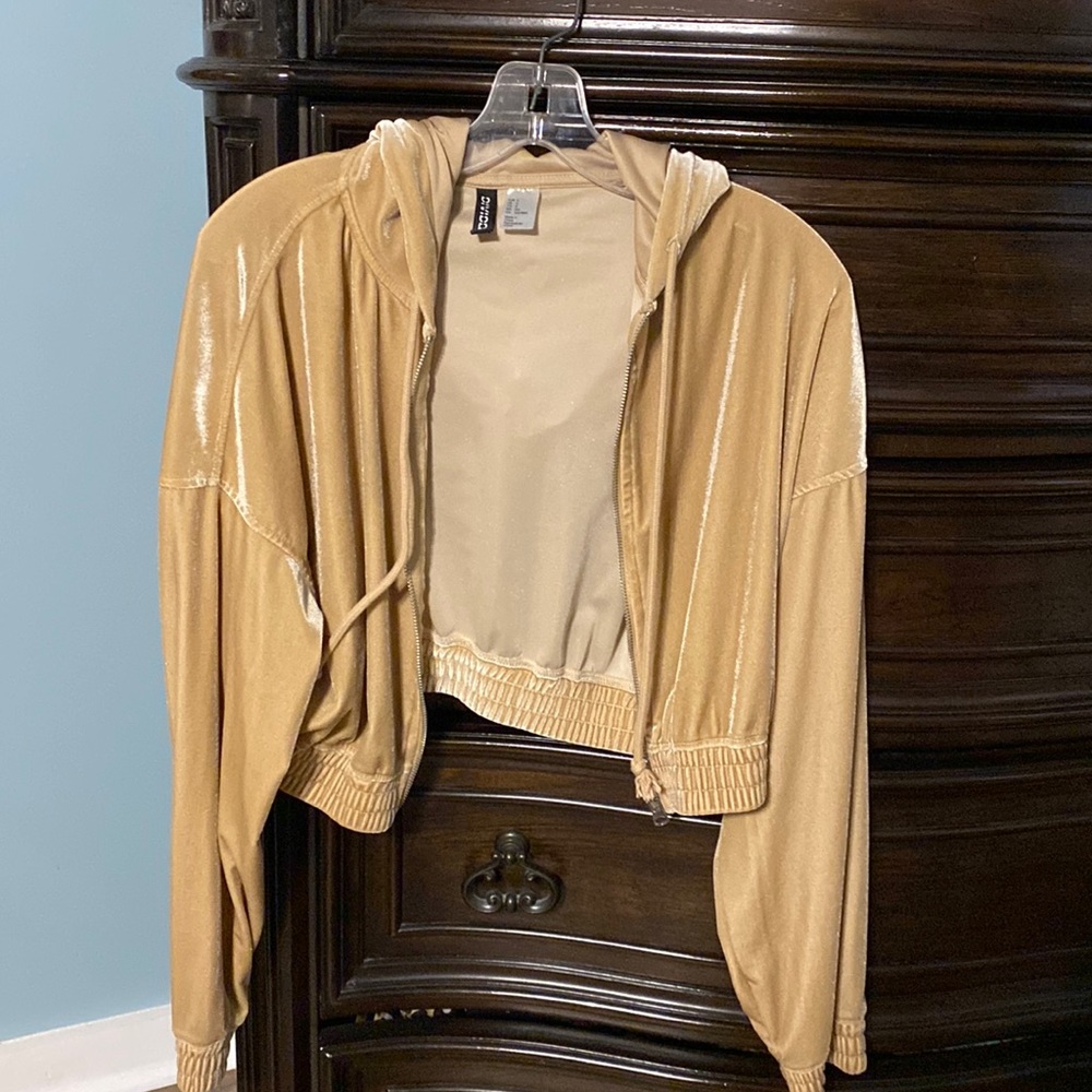 Y2K Cropped Velvet Jacket